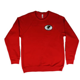 Sponge Fleece Sweatshirt-Red